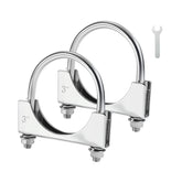 EVIL ENERGY 3-inch U-bolt exhaust clamp secures pipes with a durable, corrosion-resistant hold.