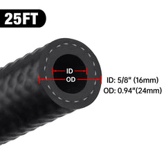 EVIL ENERGY 5/8 fuel hose OD 24mm enables durable routing in compact bays