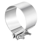 EVIL ENERGY 5.0-inch exhaust clamp secures 5.0-inch pipes with a durable, rust-resistant design