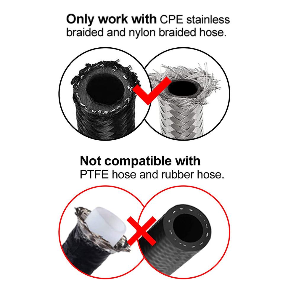 EVIL ENERGY 6061-T6 aluminum 10AN fitting delivers lightweight strength.