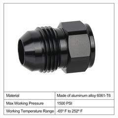 EVIL ENERGY 6061-T6 aluminum flare reducer designed for fuel and EFI applications.