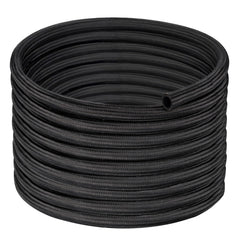 EVIL ENERGY 6AN braided fuel line in black, ideal for high-pressure fuel transfer.
