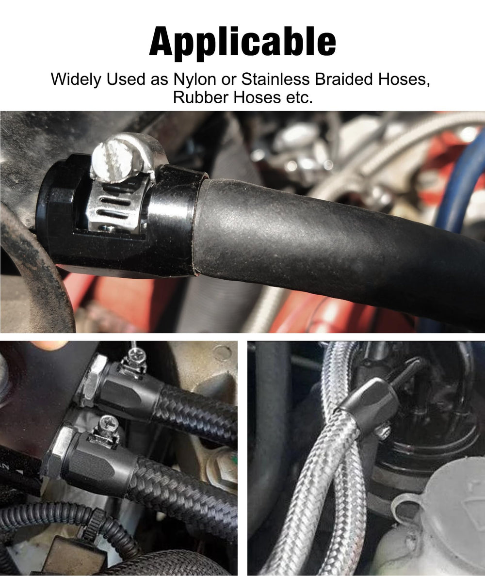 EVIL ENERGY 6AN clamp on rubber hose – installation-ready in minutes.