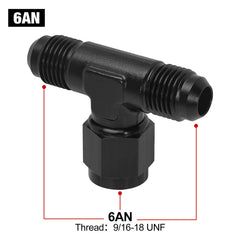 Evil Energy 6AN female swivel side connection enables flexible high-pressure hose routing.