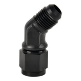 EVIL ENERGY 6AN female to 6AN male flare swivel adapter in black for flexible, quick connections.