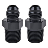 EVIL ENERGY 6AN flare to 38NPT adapter in black for fuel and cooling lines