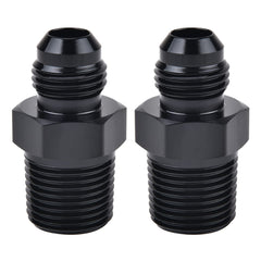 EVIL ENERGY 6AN flare to 38NPT adapter in black for fuel and cooling lines
