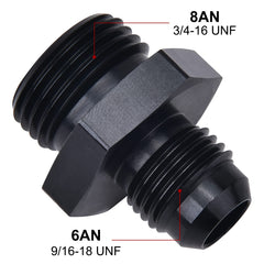 EVIL ENERGY flare-to-orb adapter side view highlights precise thread interfaces.