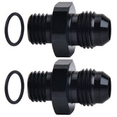 EVIL ENERGY 6AN flare to M12x1.5mm adapter front view for durable automotive fittings