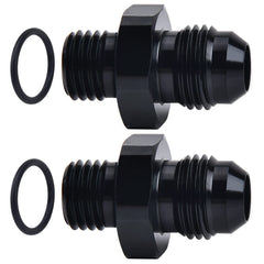 EVIL ENERGY 6AN flare to M12x1.5mm adapter front view for durable automotive fittings