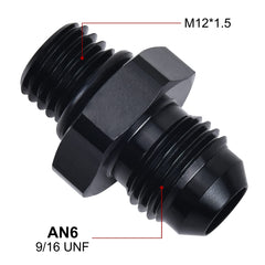 EVIL ENERGY 6AN to M12x1.5mm adapter seal detail with O-ring