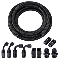 EVIL ENERGY 6AN fuel line kit with 10ft hose for flexible high-pressure routing.