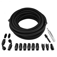 EVIL ENERGY 6AN PTFE fuel line kit components for secure high-pressure fuel delivery.