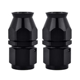 EVIL ENERGY 6AN PTFE hose end straight black 2pcs showing secure fuel line connection