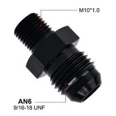EVIL ENERGY 6AN to M10 adapter side view highlighting compact aluminum design.