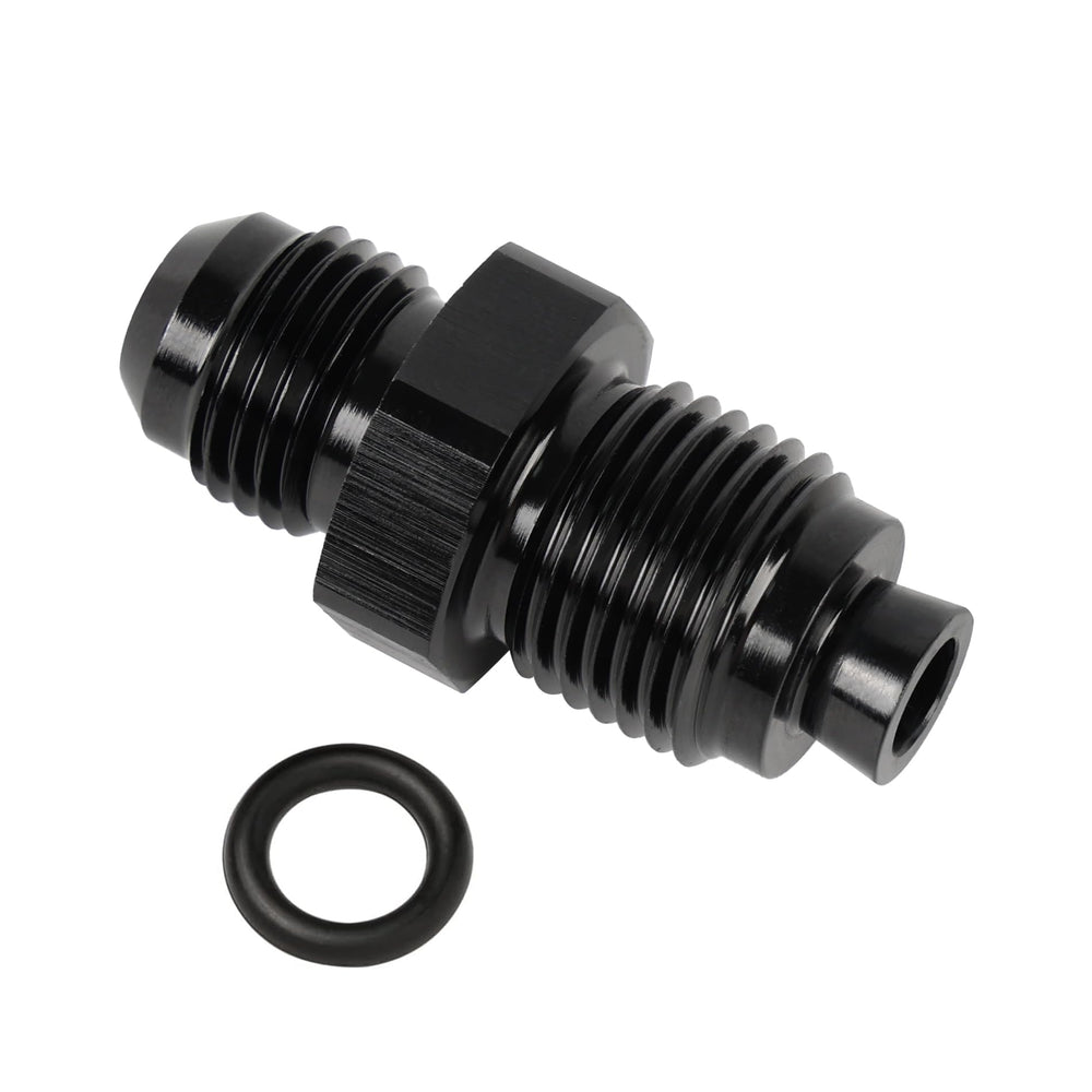 EVIL ENERGY 6AN to M16x1.5 adapter front view shows rugged aluminum for high-pressure lines.
