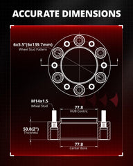 EVIL ENERGY 6x139.7mm hubcentric lip spacers for Ram 1500 stability