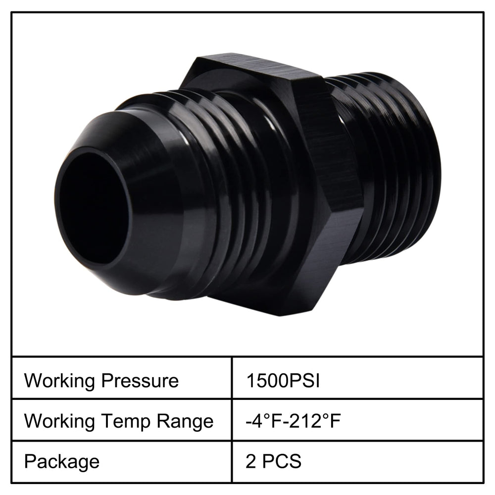 EVIL ENERGY 8AN to M18x1.5mm adapter seals oil lines reliably.