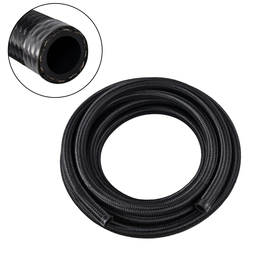 EVIL ENERGY 8AN braided fuel line with outer nylon braid for durable engine connections.