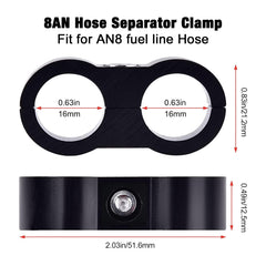 EVIL ENERGY 8AN male-to-male coupler simplifies inline hose joins.