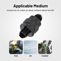 EVIL ENERGY aluminum black valve with corrosion-resistant design and spring load.
