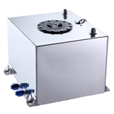 EVIL ENERGY 8 gallon fuel cell top view demonstrates compact, durable aluminum design for performance cars