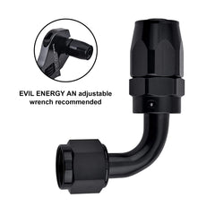 EVIL ENERGY 9-16-18 UNF thread fits standard 6AN systems reliably.