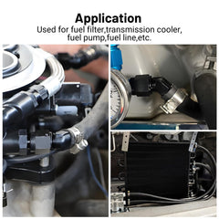 EVIL ENERGY 90-degree swivel aids routing in tight spaces and engine bays