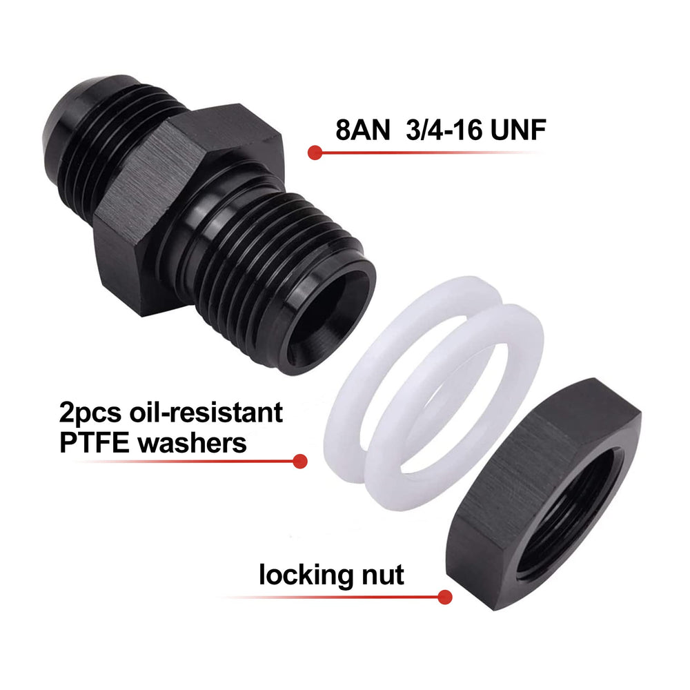 EVIL ENERGY aluminum 6061-T6 bulkhead adapter for strong, corrosion-resistant connections.