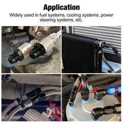 EVIL ENERGY compact 2-pack adapter for versatile fuel cooling and power steering lines
