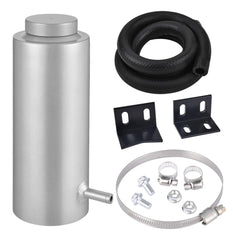 EVIL ENERGY coolant overflow tank front view shows universal fit potential for many vehicles.