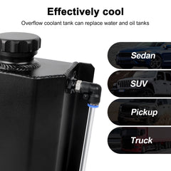 EVIL ENERGY coolant reservoir shows clear level with visual hose for easy monitoring.