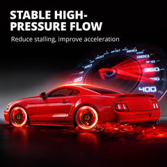 EVIL ENERGY EFI 255LPH pump mounted appears durable and high-flow capable.