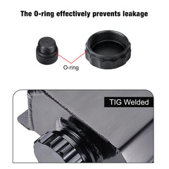 EVIL ENERGY universal overflow tank fits many vehicles, easing installation in tighter engine bays.