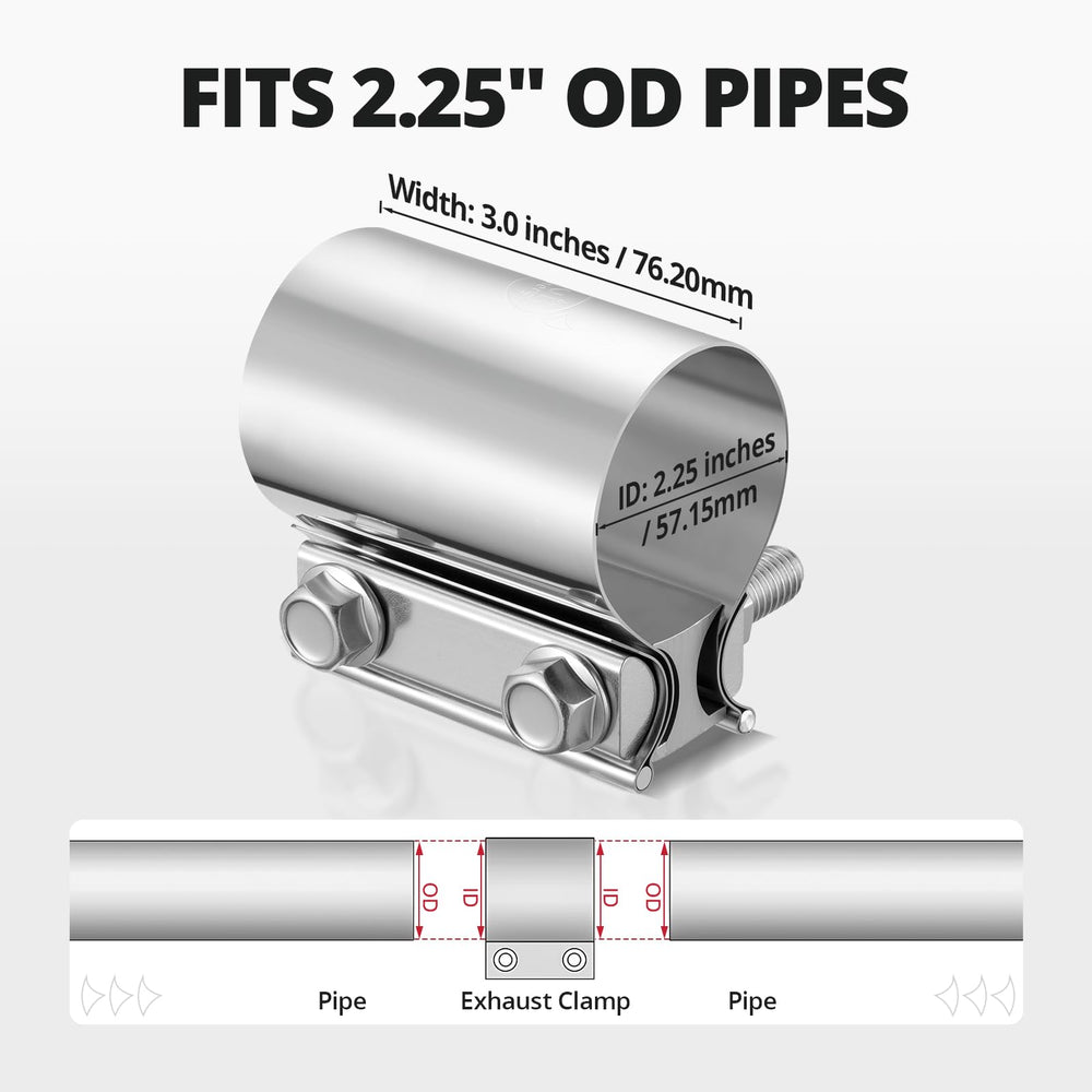 EVIL ENERGY exhaust clamp bolt and nut closeup ensures easy installation and quick adjustments.