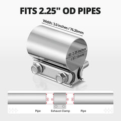 EVIL ENERGY exhaust clamp bolt and nut closeup ensures easy installation and quick adjustments.