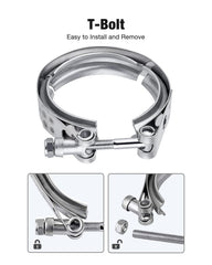 EVIL ENERGY exhaust-system assembly shows efficient, gasket-free alignment.