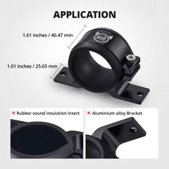 EVIL ENERGY clamp fits 58–65 mm diameter parts for versatile external fuel setups.