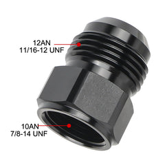 EVIL ENERGY flare reducer assembly with AN12 to AN10 connections for reliable installation