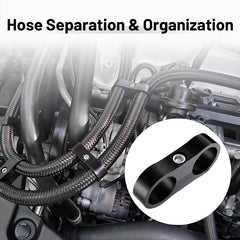 EVIL ENERGY four-pack hose clamps for organized automotive installations.