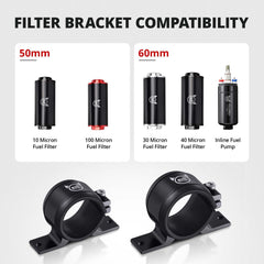 EVIL ENERGY 2-pack clamp keeps external pumps and inline filters neatly mounted.