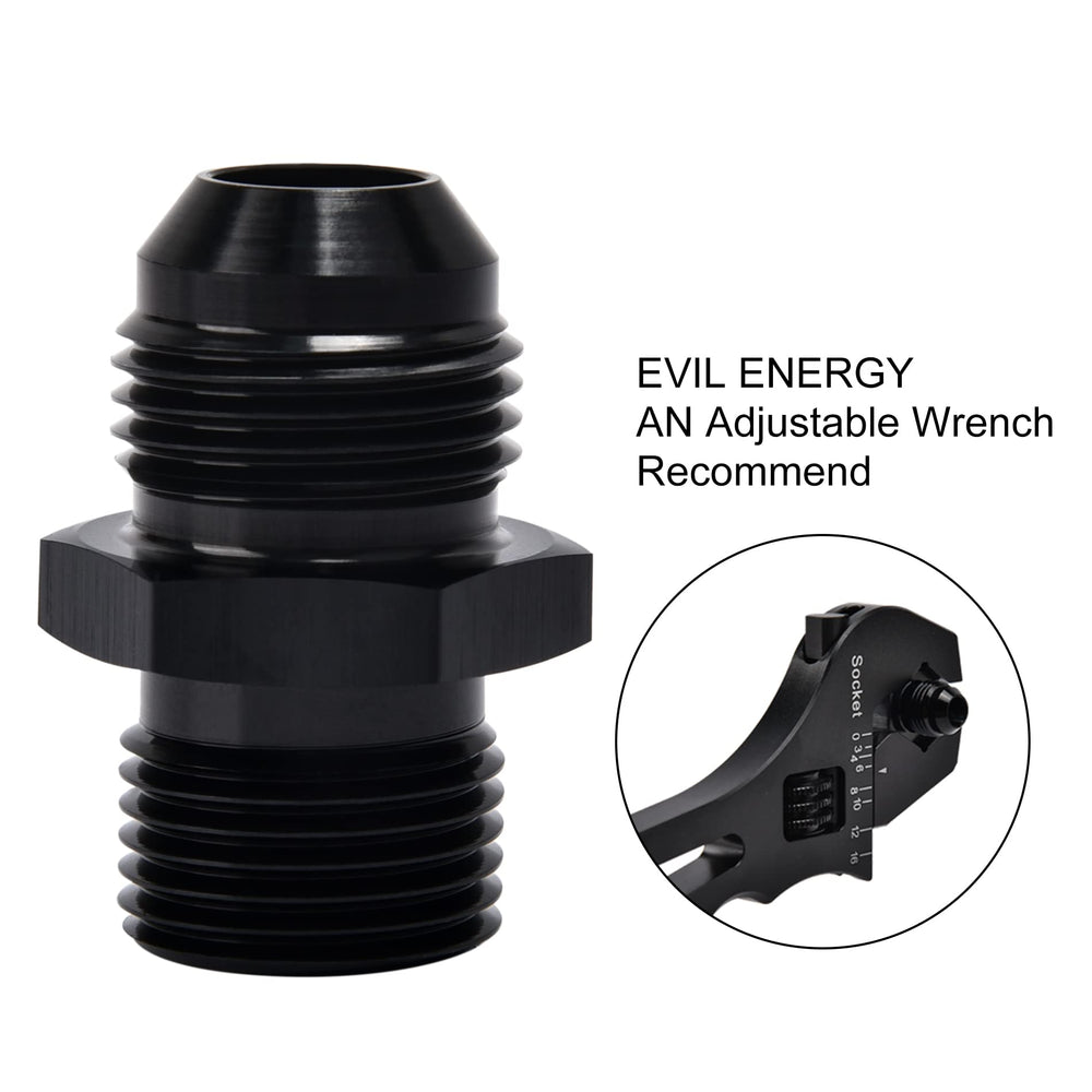 EVIL ENERGY high-pressure adapter suitable for fuel filters and oil coolers.