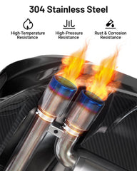 EVIL ENERGY high-temperature stainless steel V-band in operation
