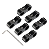 EVIL ENERGY hose separator clamp 6AN keeps fuel lines organized and secure.