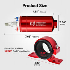 EVIL ENERGY 10AN inlet adapter for reliable fuel connections.