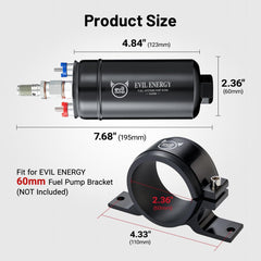 EVIL ENERGY inline pump 10AN inlet adapter for versatile connections