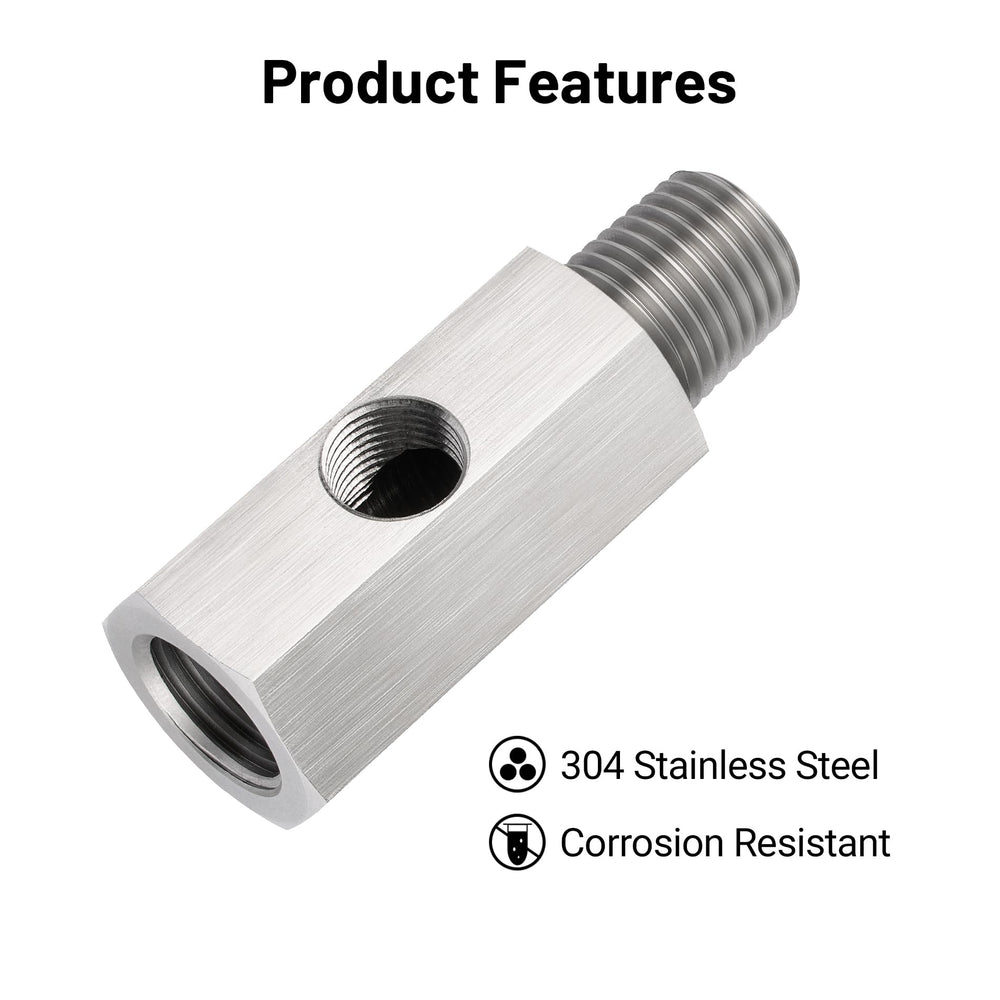 Evil Energy oil-pressure sensor tee adapter supports reliable oil system monitoring.