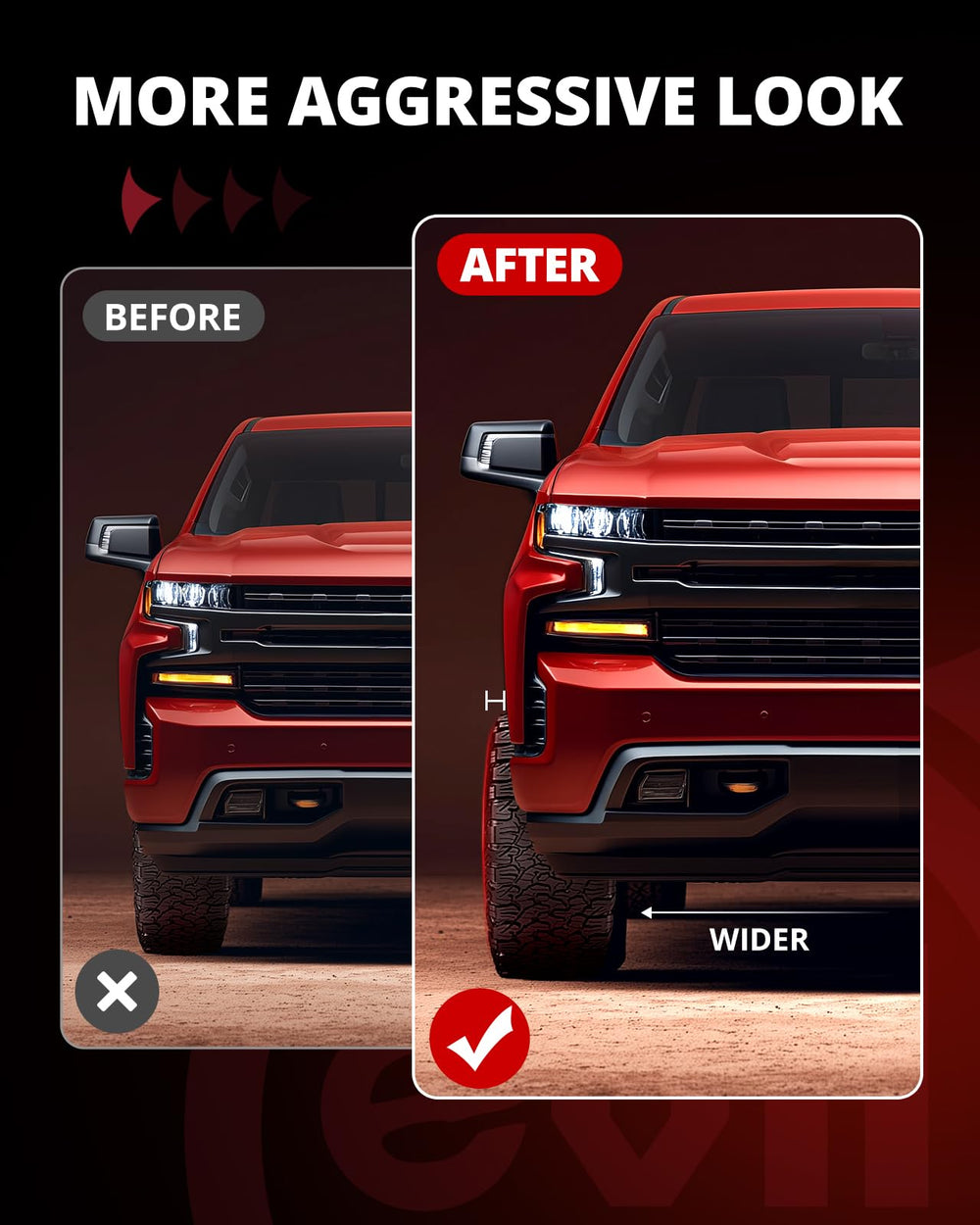 EVIL ENERGY M14x1.5 studs spacers for Ram 1500 mounting