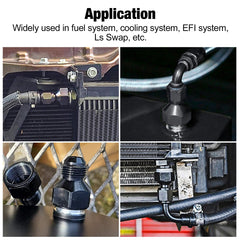 EVIL ENERGY 1500 PSI rating supports high-pressure fuel and cooling lines.