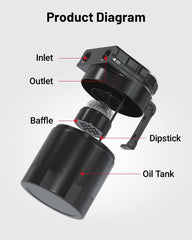 EVIL ENERGY oil catch can 300ml capacity suitable for many vehicles